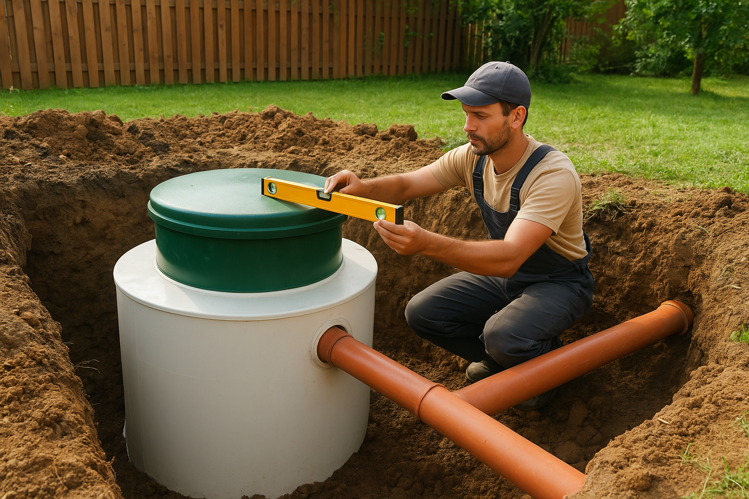 Монтаж септиков